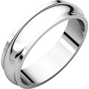 10K White 5mm Half Round Edge Band