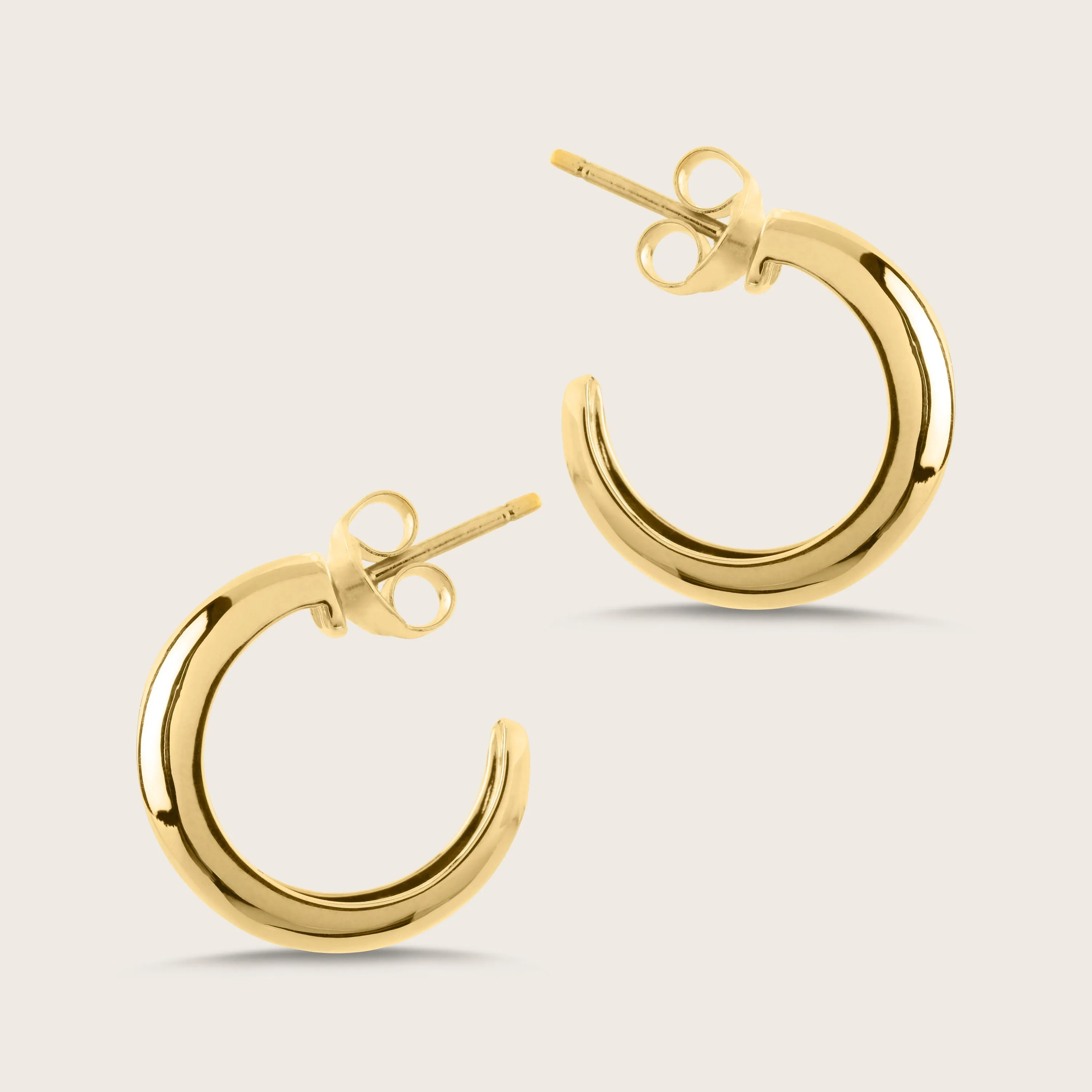 18k Gold Vermeil Chunky Hoop Earrings