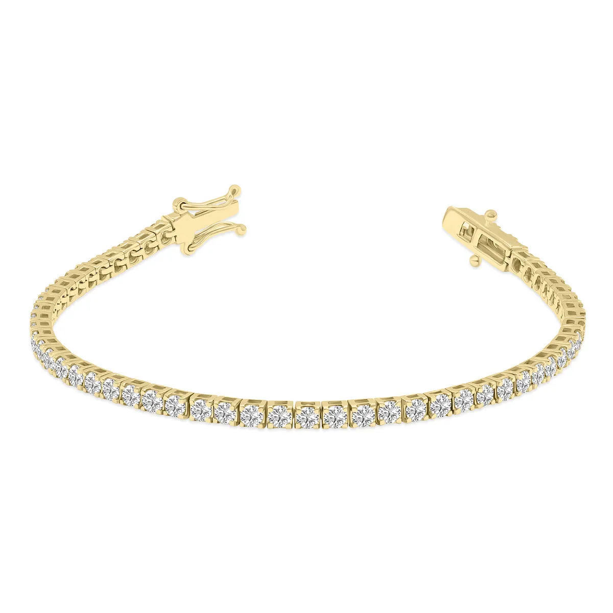 5ct tw LAB GROWN Diamond Bracelet in 14kt Yellow gold