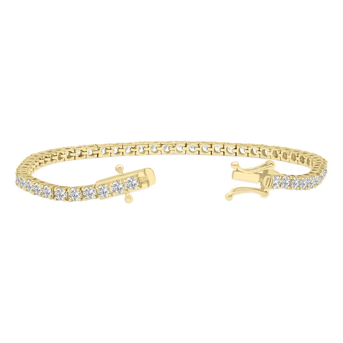 5ct tw LAB GROWN Diamond Bracelet in 14kt Yellow gold