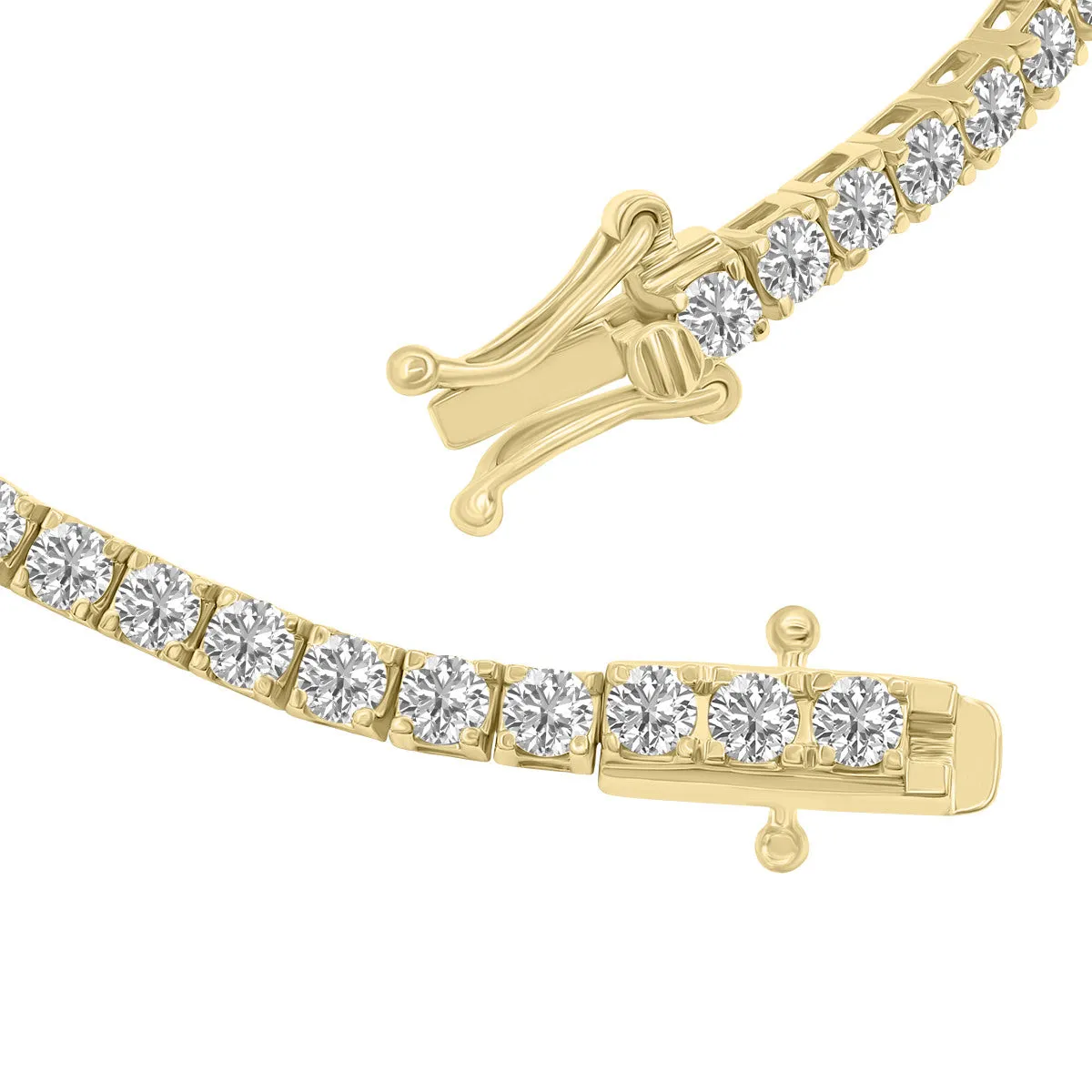 5ct tw LAB GROWN Diamond Bracelet in 14kt Yellow gold