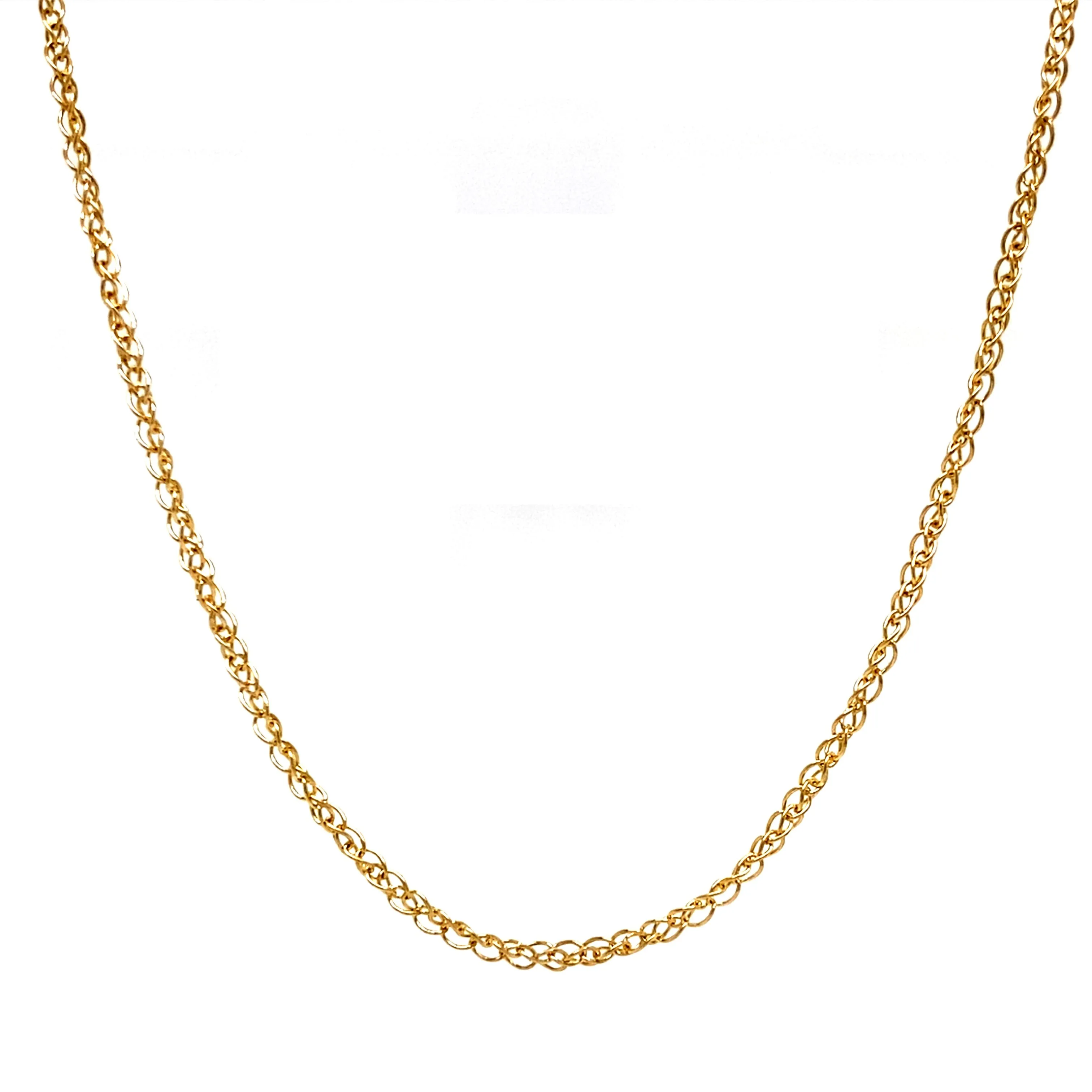 9ct Yellow Gold 1.4mm Foxtail Chain