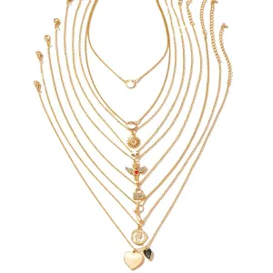 Angel Love Necklace Set - Exquisite Jewelry Collection for European and American Markets