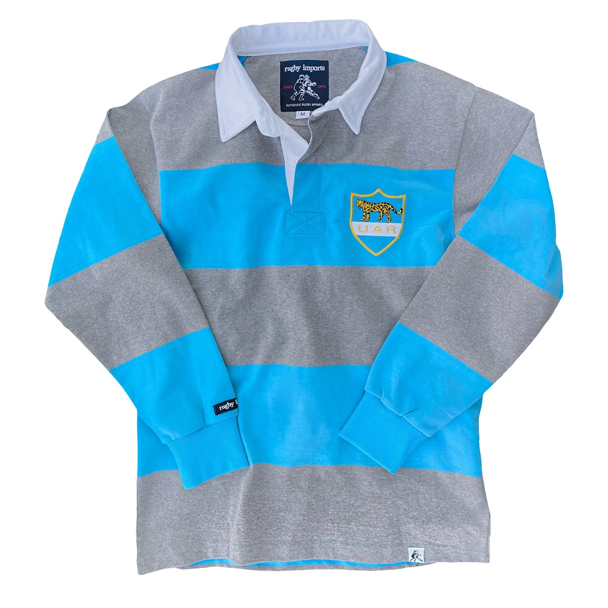 Argentina Grey Hoops Rugby Jersey