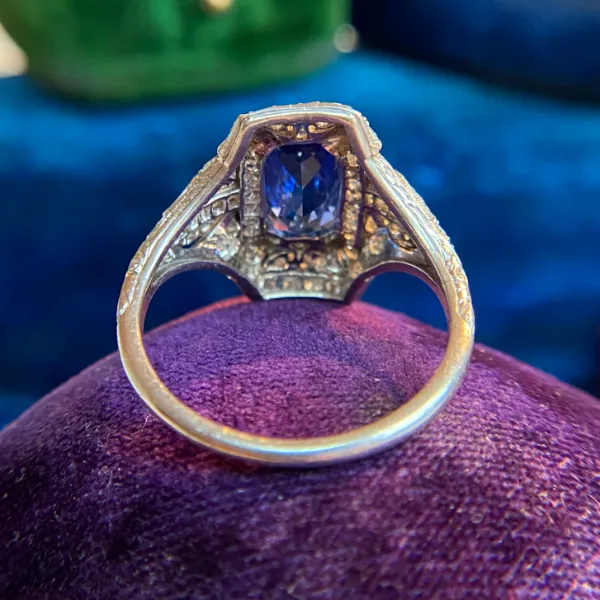 Art Deco Sapphire Dinner Ring