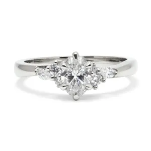 Bespoke Doug Ethical Diamond Cluster Engagement Ring