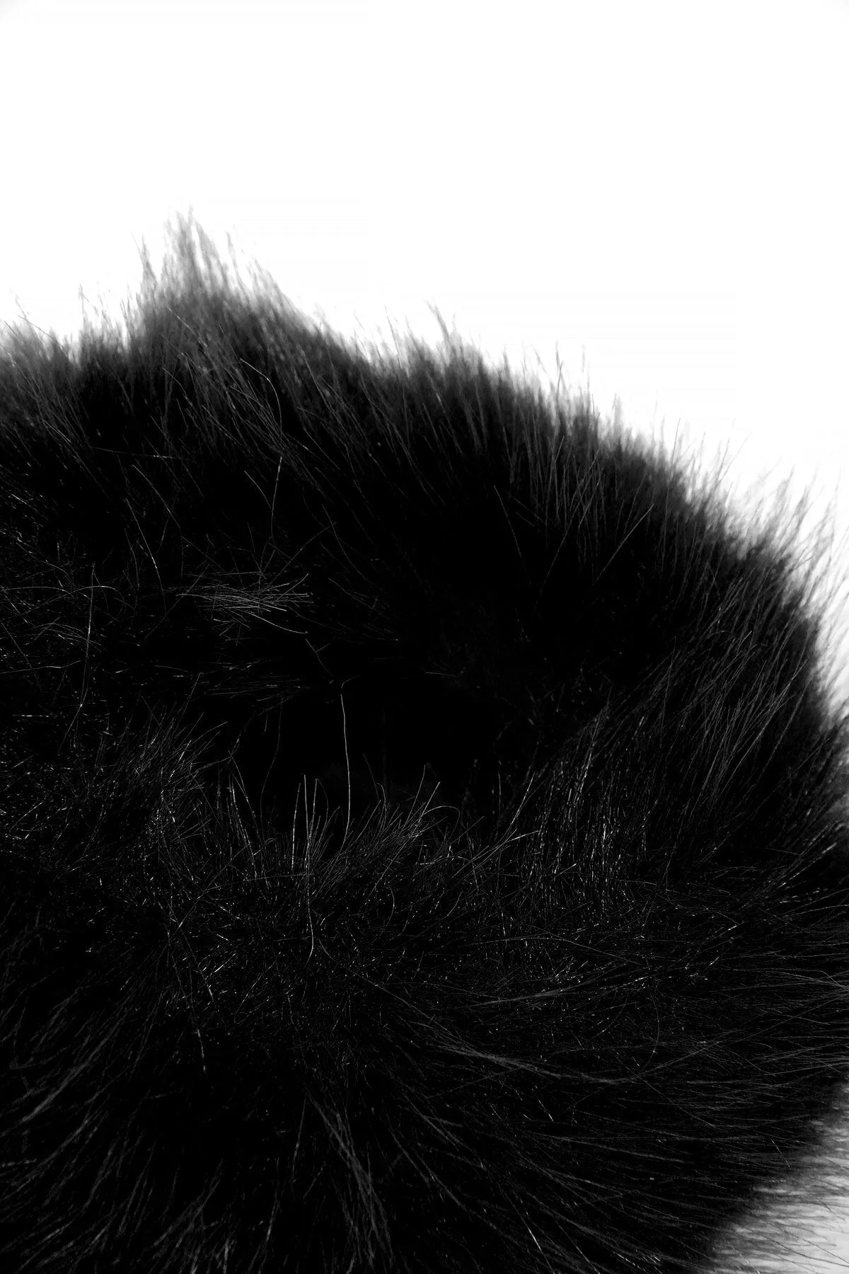 Black Faux Fur Cuffs