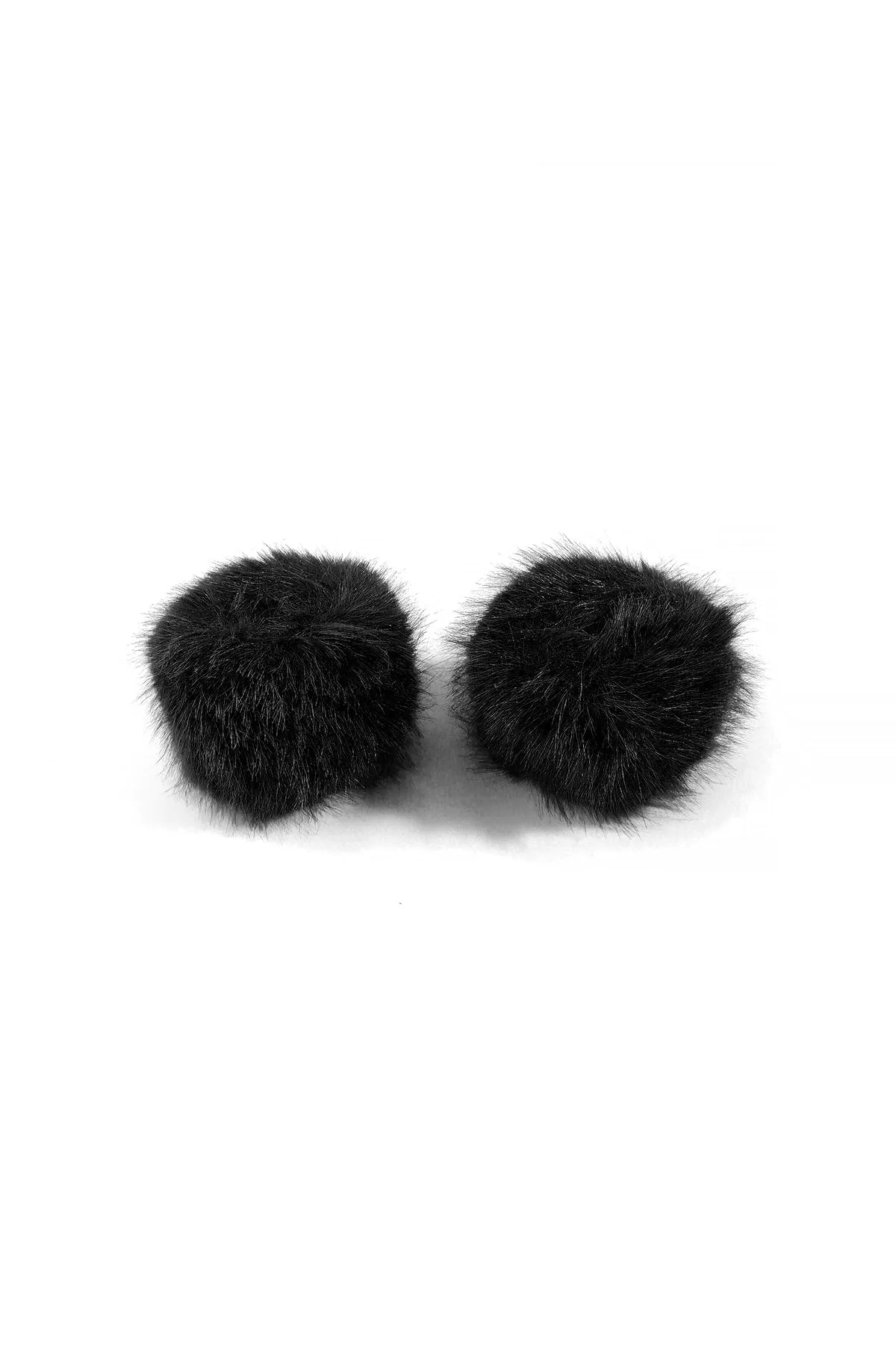 Black Faux Fur Cuffs