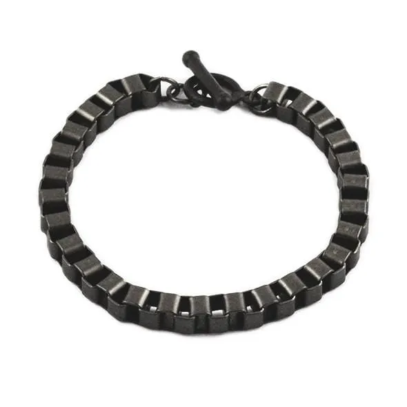 Box Chained Bracelet | Black