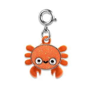 Charmit Glitter Crab Charm - Orange