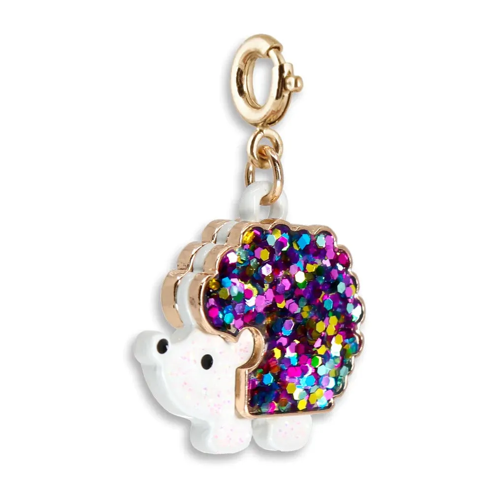 Charmit Gold Glitter Hedgehog Charm - Multicolour