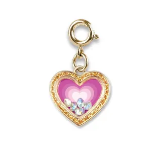 Charmit Gold Heart Shaker Charm - Gold