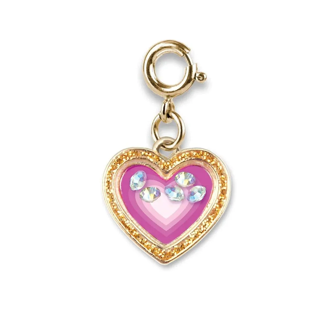 Charmit Gold Heart Shaker Charm - Gold