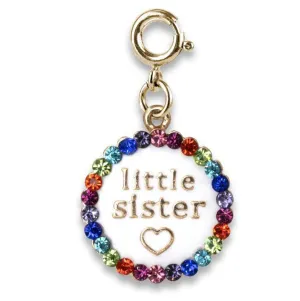 Charmit Gold Little Sister Charm - White