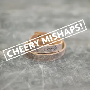 Cheery Mishaps - Personalized Leather Triple Wrap Bracelets