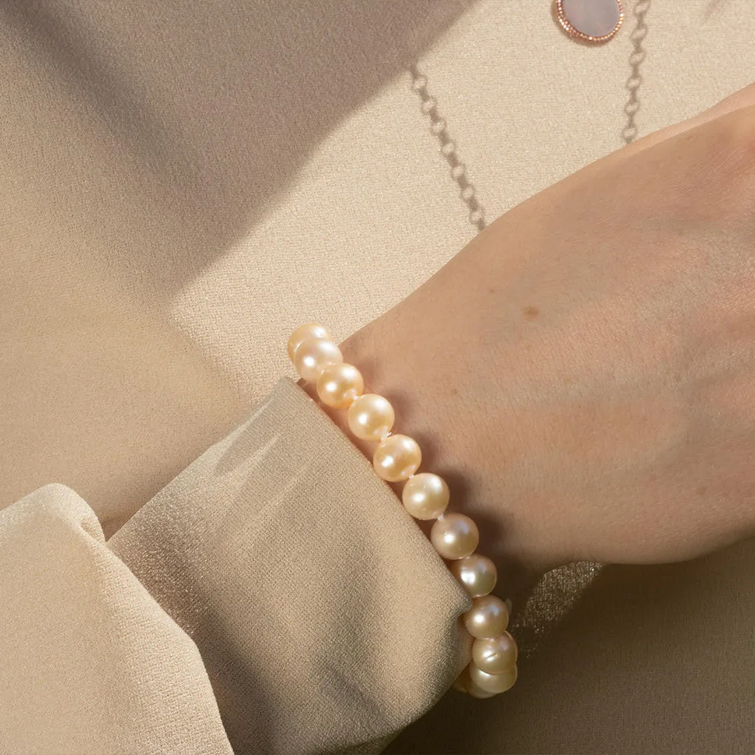 Classic Pearl Bracelet | Champagne