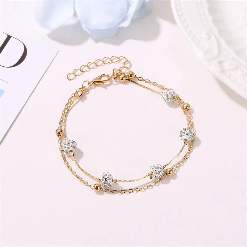 Crystal Rhinestone Ankle Bracelet