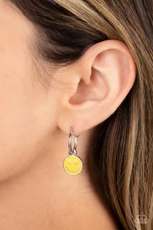 Earrings Subtle Smile - Yellow E2252