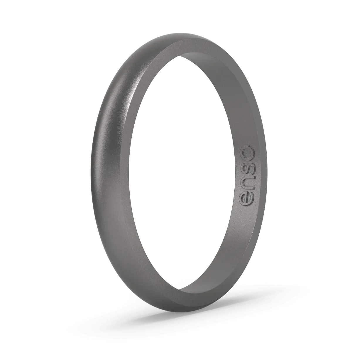 Elements Classic Halo Silicone Ring - Platinum