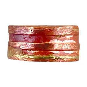 Extra-Small Rustic Copper Barrel Bead