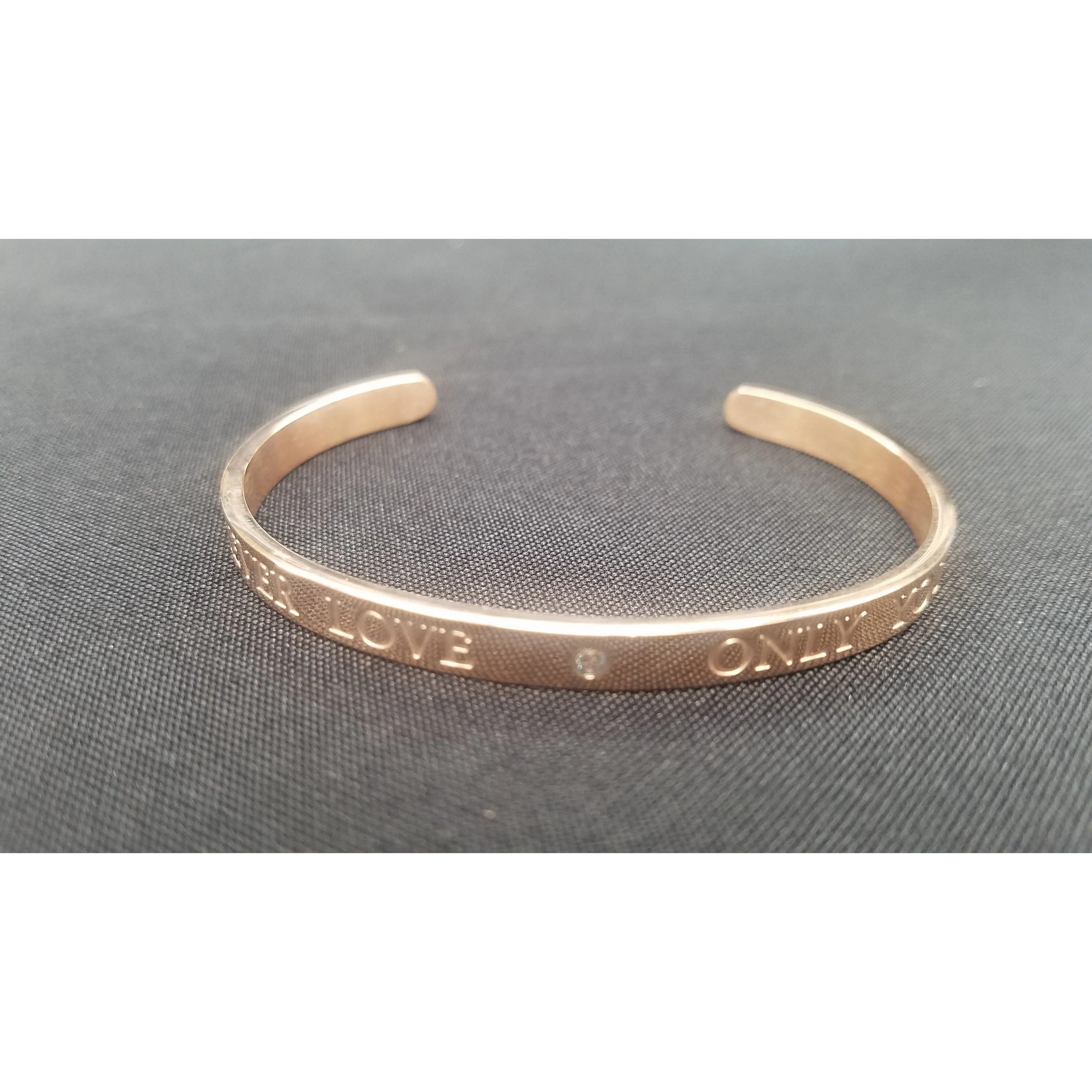 Forever Love Stainless Steel Cuff Bracelet