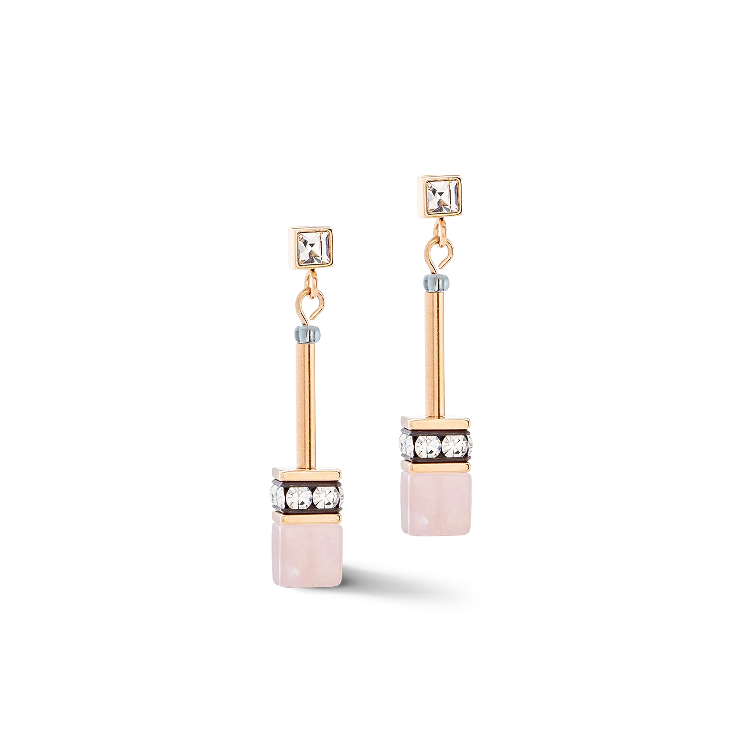 GeoCUBE® Iconic Nature Chain earrings rose