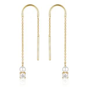 Georgini Noel Nights Snow Drop Earrings Gold