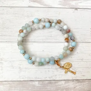 Gianna | Stretch & Wrap Rosary Bracelet