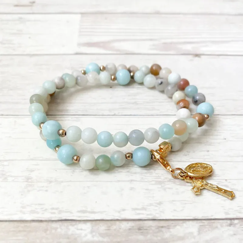 Gianna | Stretch & Wrap Rosary Bracelet