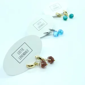 Givre' Glass Hugger Earrings