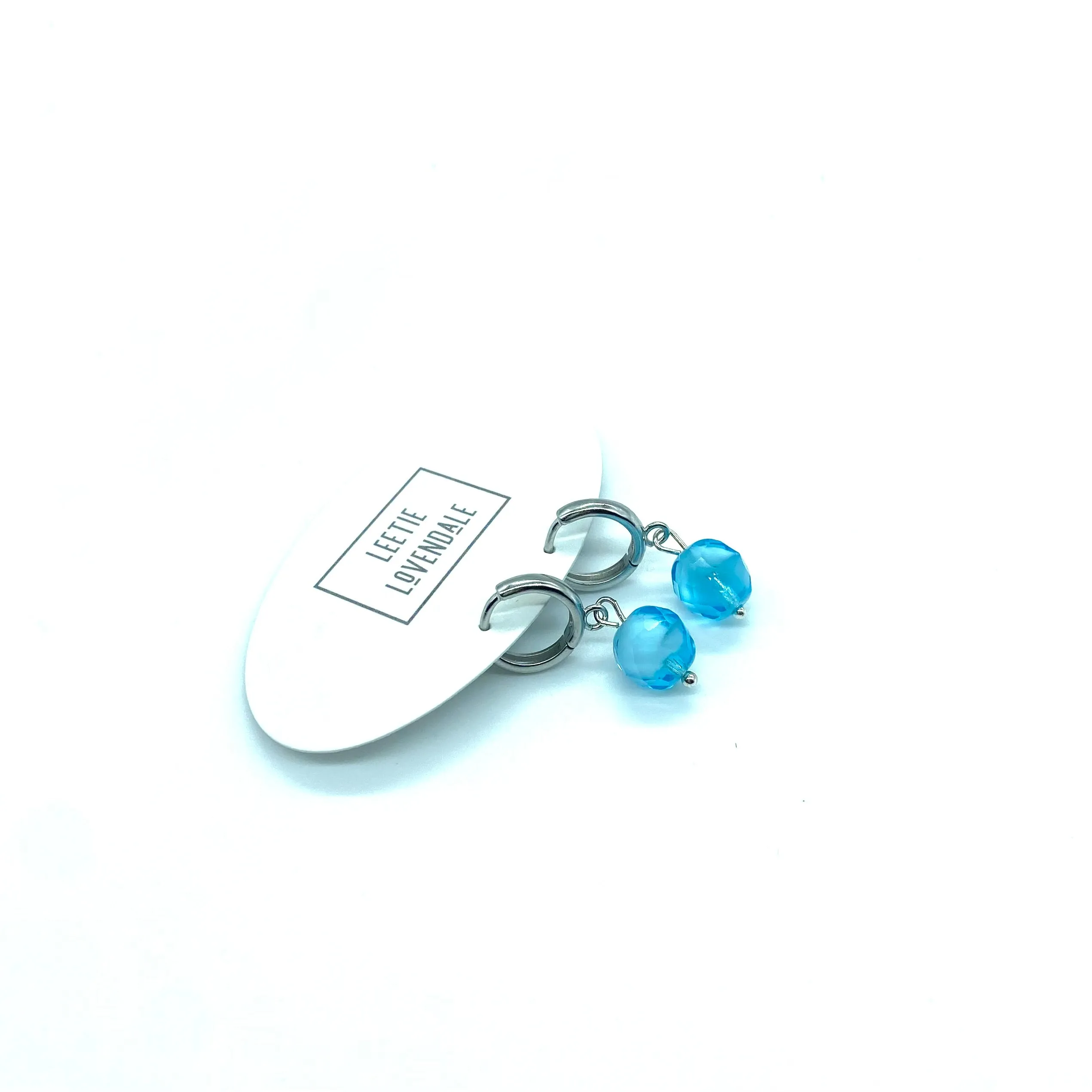 Givre' Glass Hugger Earrings