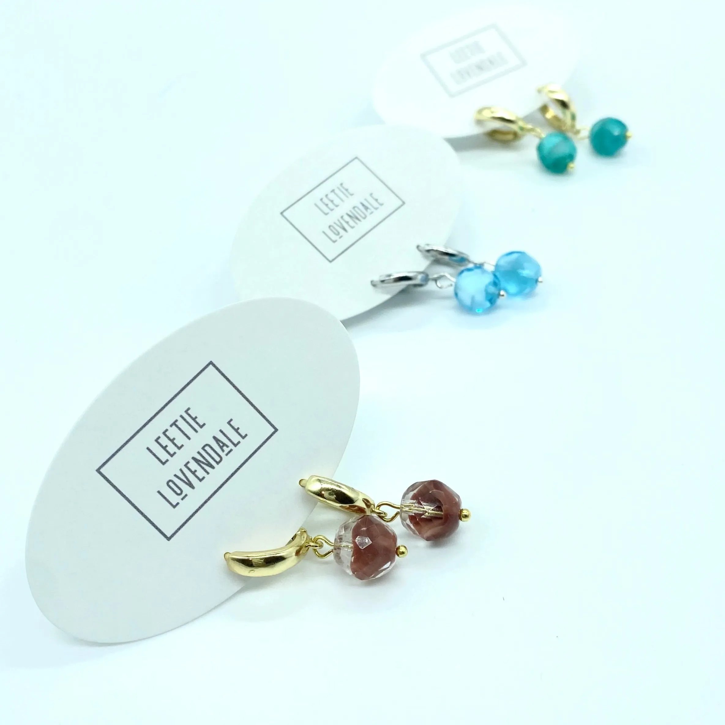 Givre' Glass Hugger Earrings