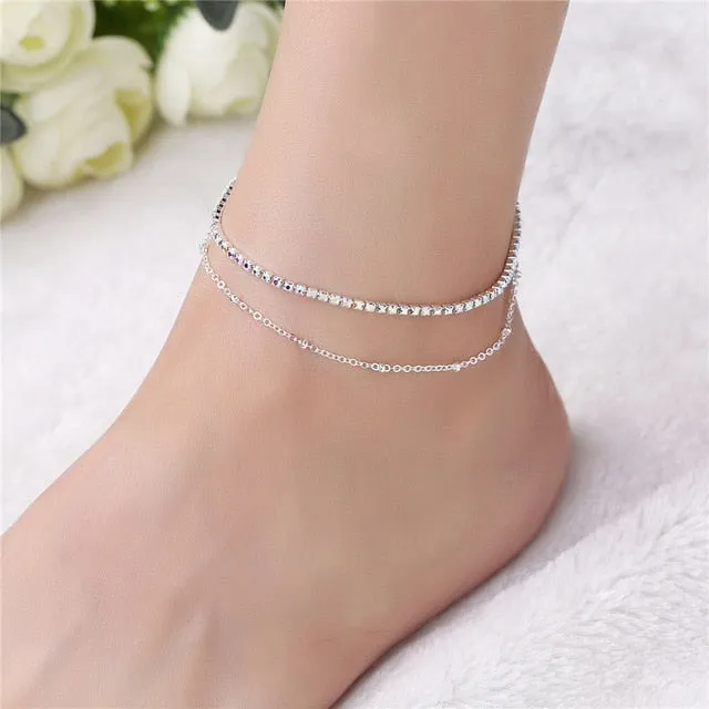 Gold Silver Color Anklet Bracelet Jewelry