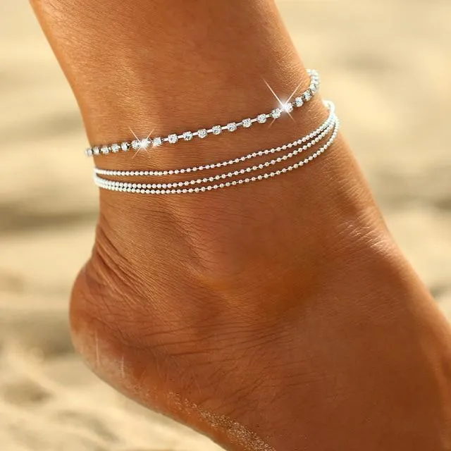 Gold Silver Color Anklet Bracelet Jewelry