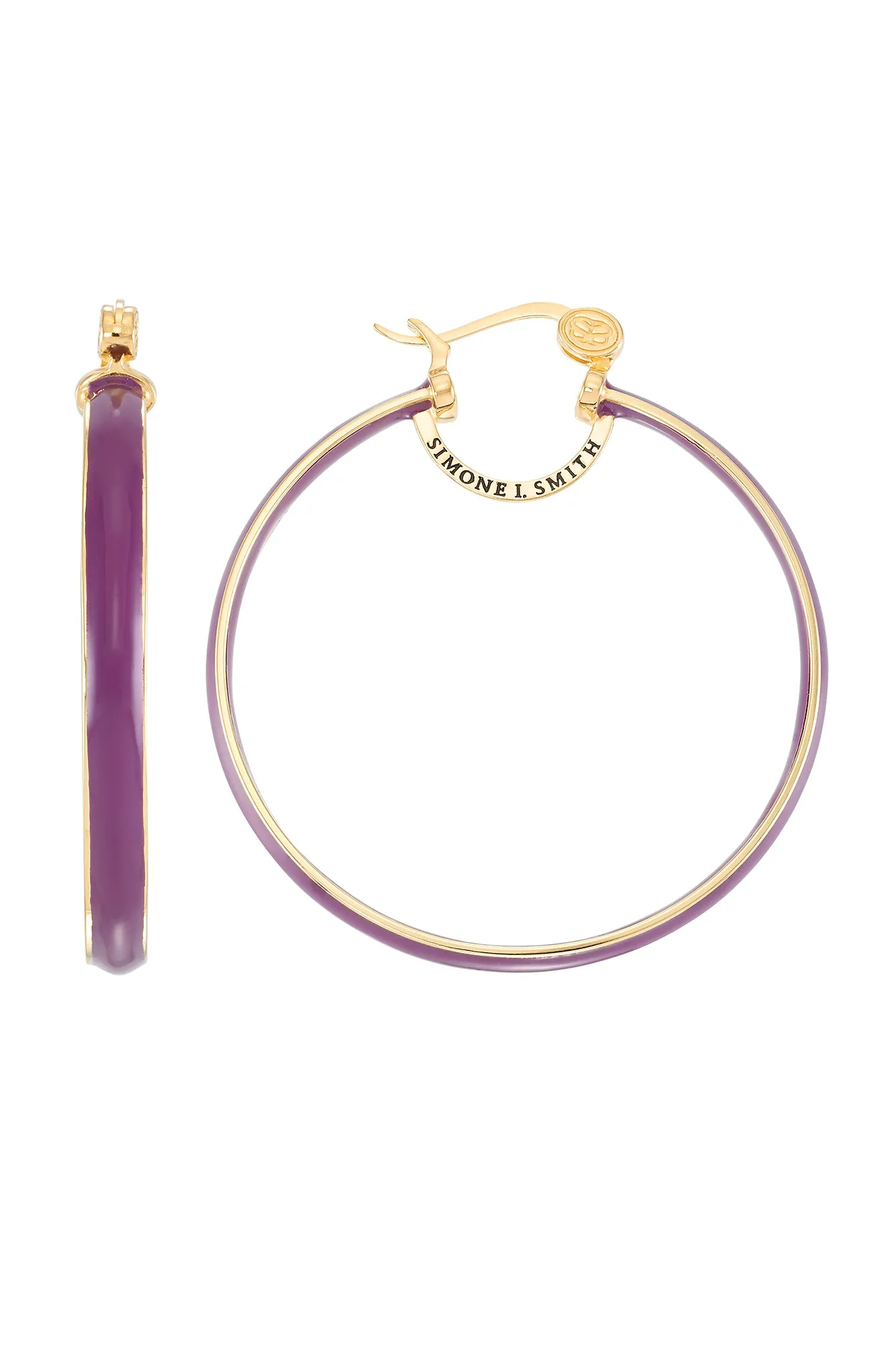 Grape Explosion Enamel Hoops - Large