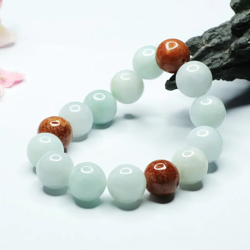 Jade Beads Sterling Silver Bracelet - Fortune's Favor Collection