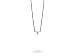 Lab-Grown Diamond ¼ct. Mini Round Brilliant Solitaire 10k Gold Pendant | White