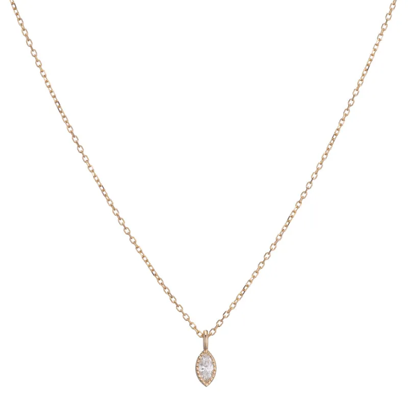 Marquise Diamond Wisp Necklace