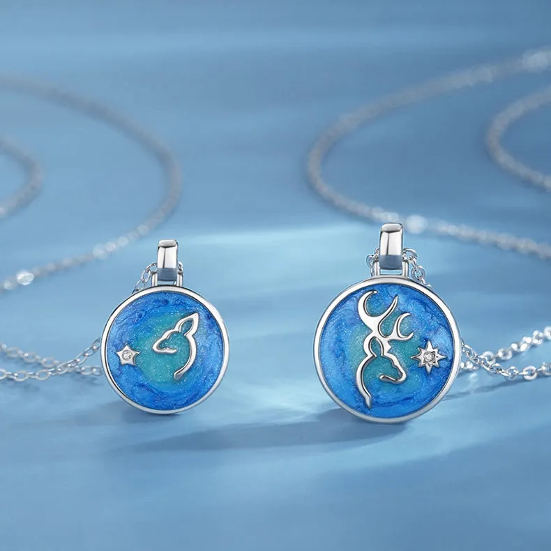 Matching Disc Friendship Necklaces Set