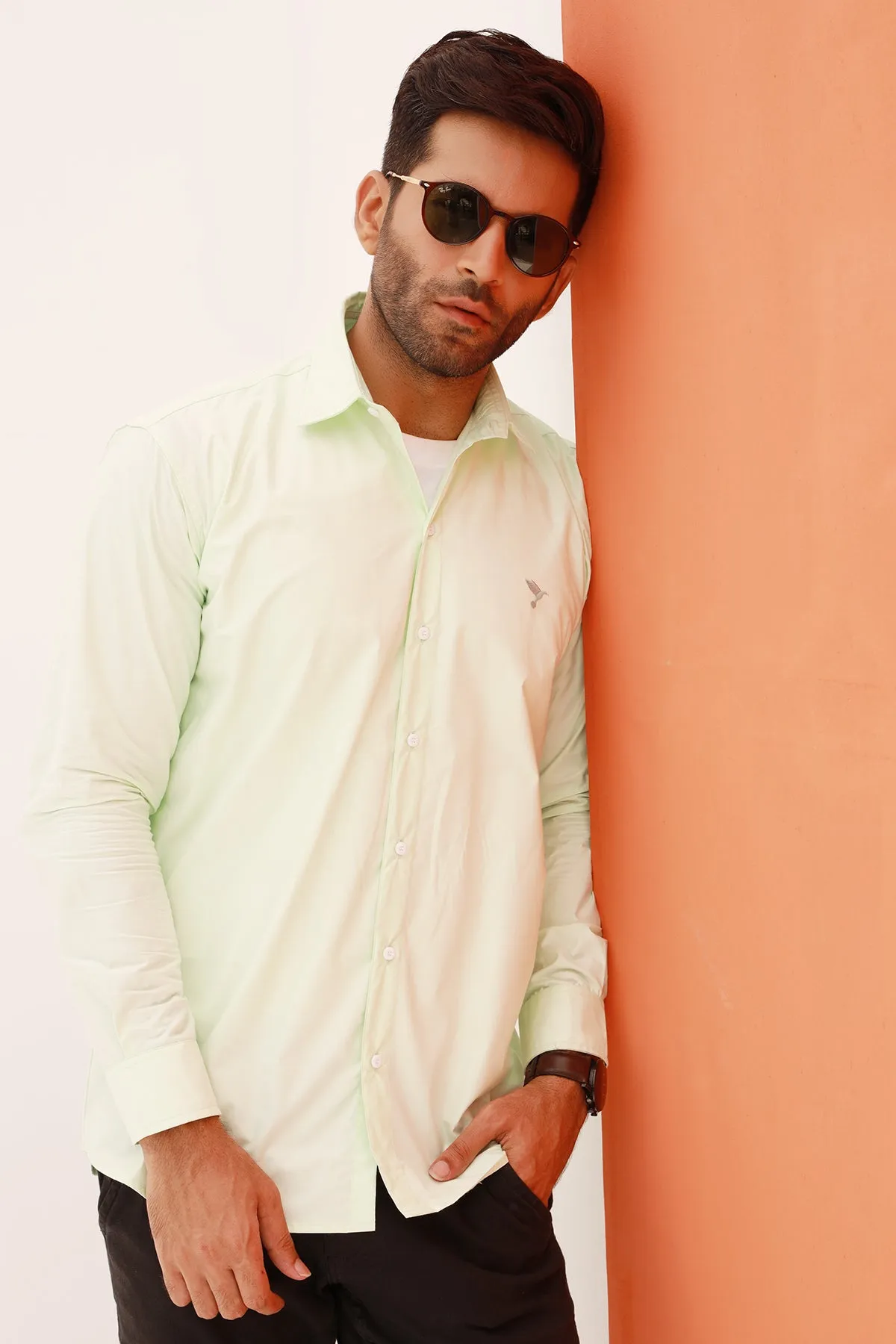 Meadow Green Button Down Shirt - S22 - MS0053R