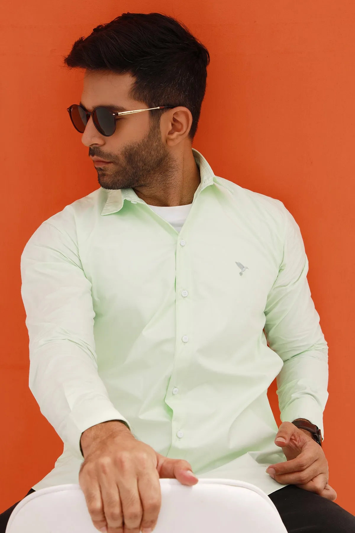 Meadow Green Button Down Shirt - S22 - MS0053R