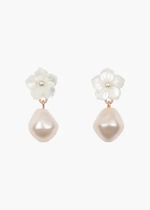 Mina Earrings -- Mother of Pearl