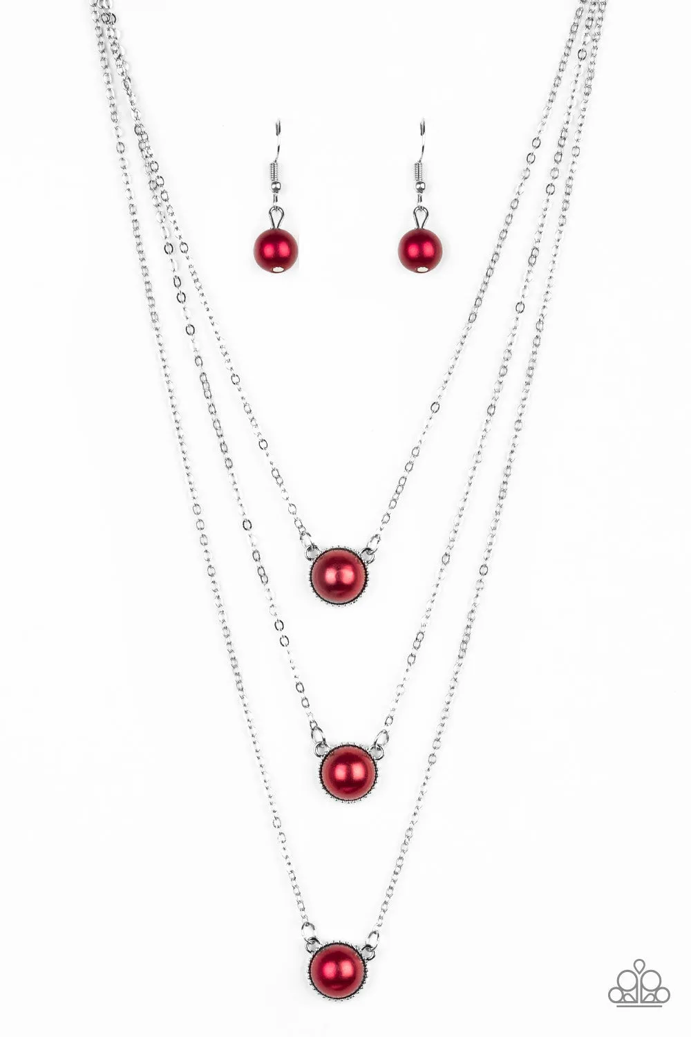 Open Door Jewelry - A Love For Luster - Red Necklace - Paparazzi Accessories