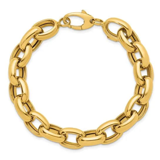 Open Link Gold Bracelet