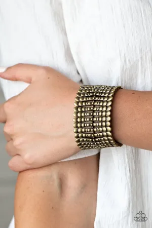 Paparazzi Bracelet ~ Level The Field - Brass