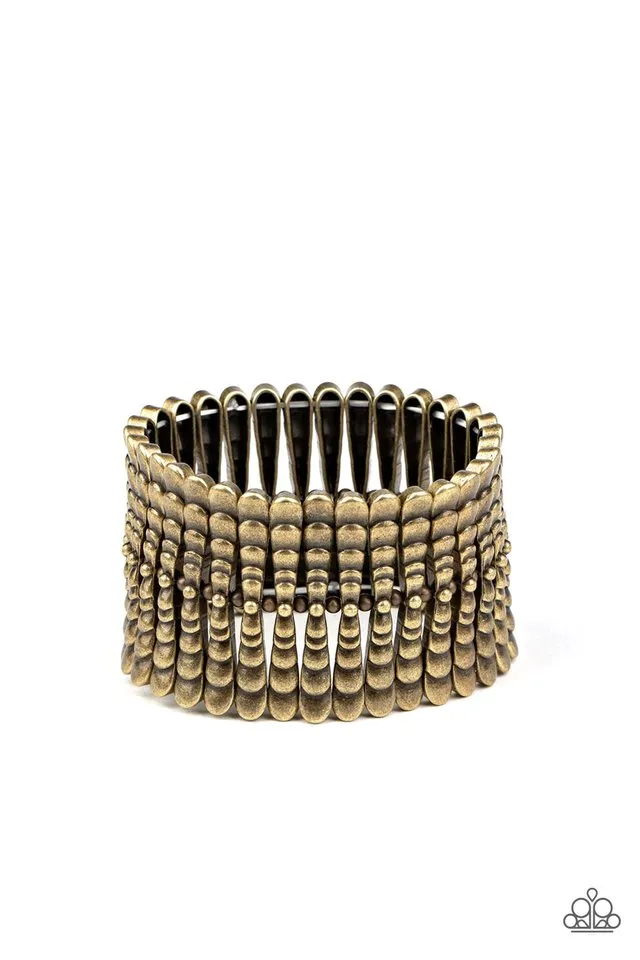 Paparazzi Bracelet ~ Level The Field - Brass