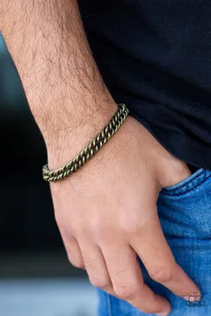 Paparazzi Bracelet ~ Next Man Up - Brass