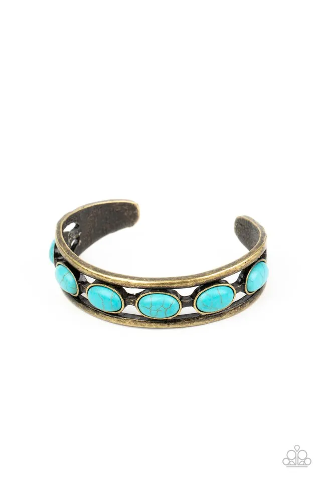 Paparazzi Bracelet ~ River Rock Canyons - Brass