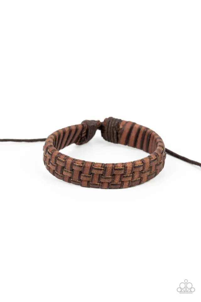 Paparazzi Bracelet ~ Rugged Pioneer - Brown