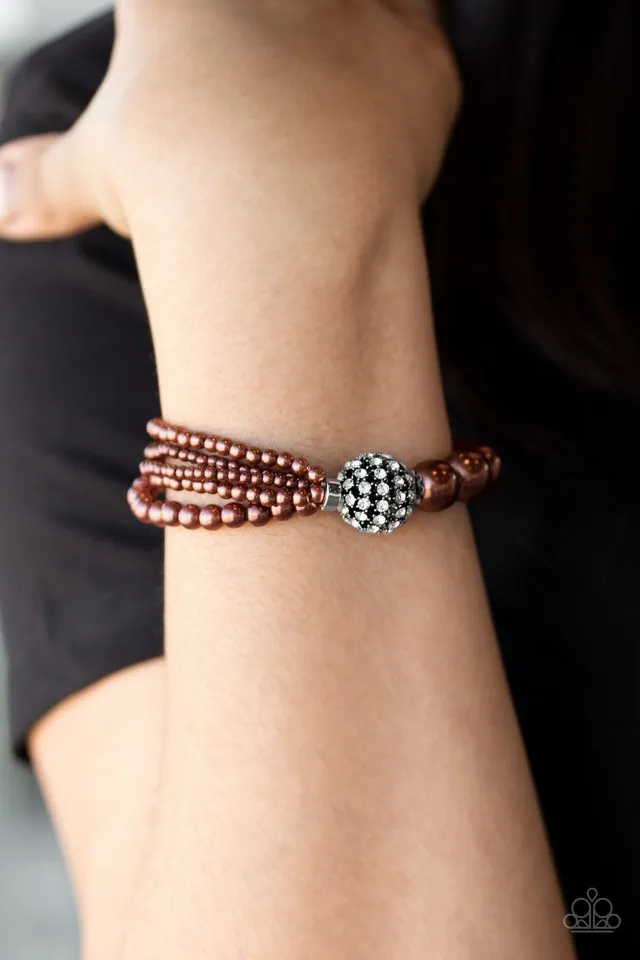 Paparazzi Bracelet ~ Vintage Collision - Brown